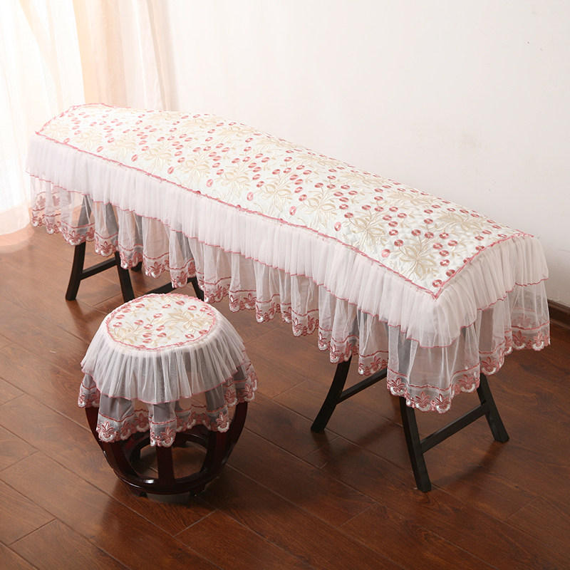 蕾丝绣花公主粉色古筝罩敦煌古筝通用防尘罩盖布163古筝套定做