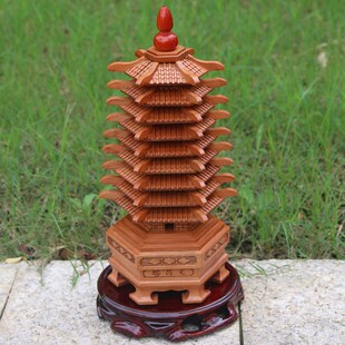 文昌塔底座木质工艺品花瓶石头圆形底座托架根雕小号实木底座摆件