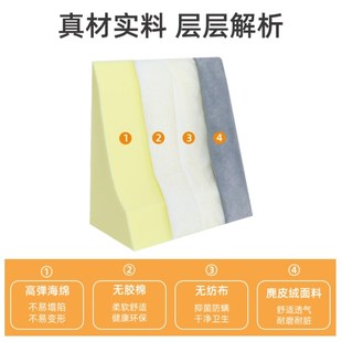 硬海绵三角靠垫枕床头老人斜躺孕妇半躺坡度枕靠背垫胃食管防反流