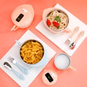 婴儿保温碗吃米粉专用注水辅食碗宝宝婴幼儿外出儿童餐具套装 防摔