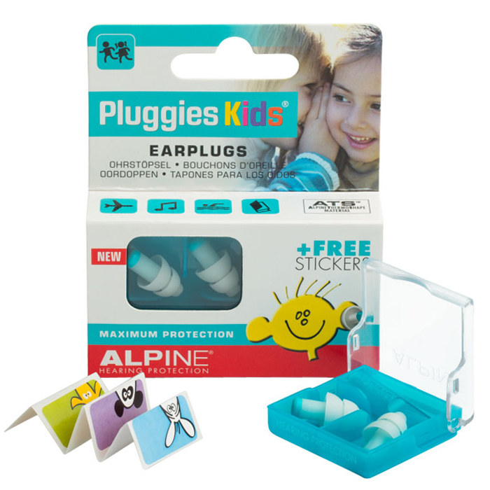 荷兰Alpine 儿童小孩耳塞防噪音睡觉睡眠 飞机耳塞 游泳防水耳塞
