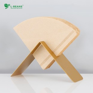 L-BEANS/恋豆手冲咖啡滤纸架不锈钢滤纸架V60扇形手冲滤纸架