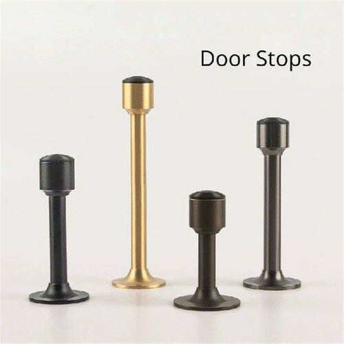 Brass Door Stops Non-Punch Wind-Proof Door Stopper Wall