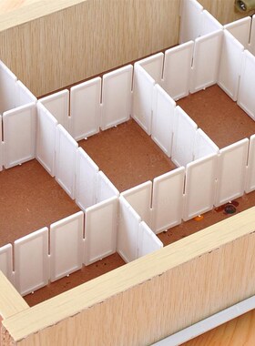 6Pcs 43*5cm plastic Adjustable Drawer Clapboard Partition Di