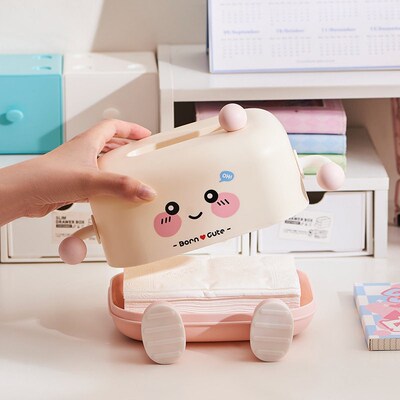 Cute tissue box for desktop and coffee table storage