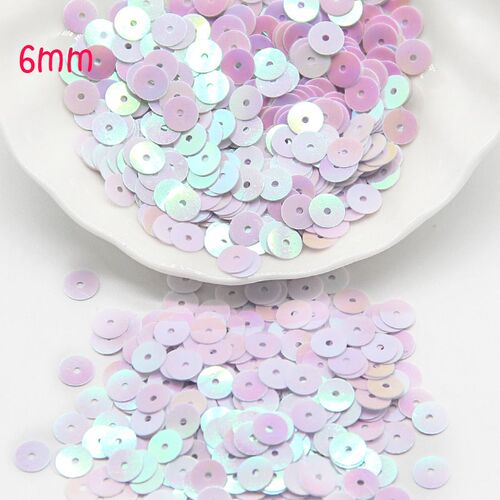 3mm 4mm 5mm 6mm Sequin Flat Round Loose Sequins Crafts Paill