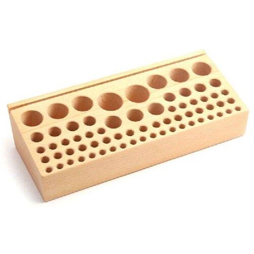 Tool Rack 68 Hole Manual DIY Beech Wood Tool Table Storage
