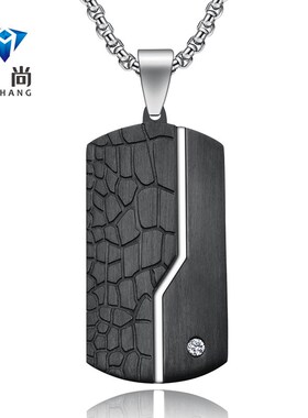 Mens fashion stainless steel room light sand black pendant