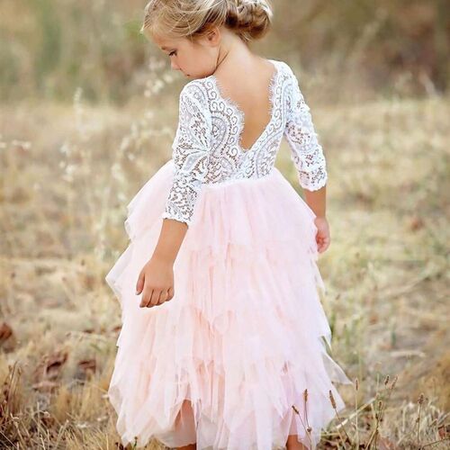 Little Girl Elegant Princess Dress Baby Childrens Clothing