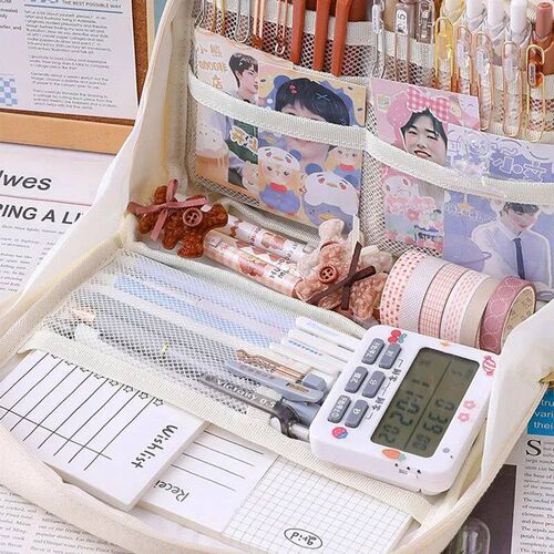 Cute Pencil Cases Large Capacity Kawaii Bag Pouch Box For Gi