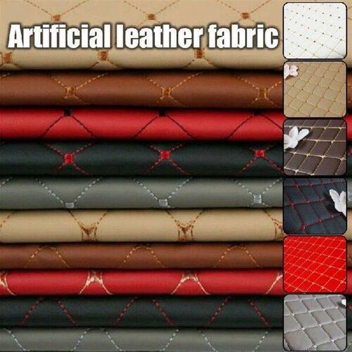 140*100cm Thick PU Leather Fabric Artificial Synthetic