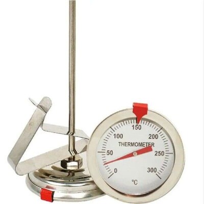 Stainless Steel Probe Thermometer Gauge for BBQ Meat Oil