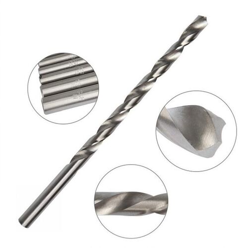 8 Pieces 200mm Extra Long HSS High Speed Steel Drill Bit Set