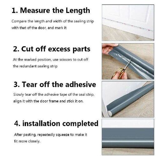 Windproof Door Sealing Strip 96cm Door Draft Stopper Home