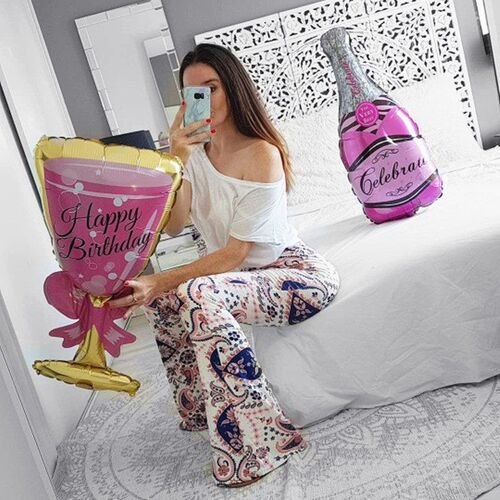 Big Helium Balloon Champagne Goblet Balloon Wedding Birthday