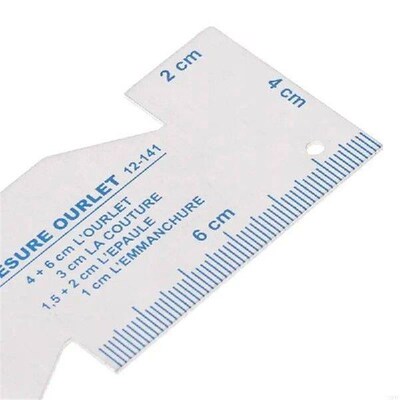 DIY Sewing Ruler Metal Sew Measure Gauge Boys Girls Hand