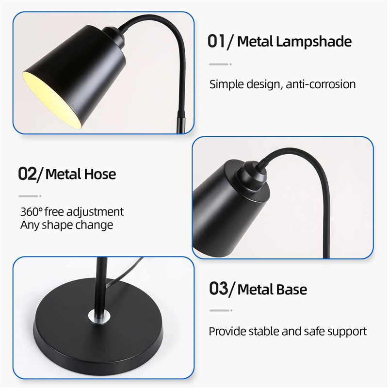 Modern Floor Lamp Adjustable Gooseneck Led Sofa Floor Lights - 实物图