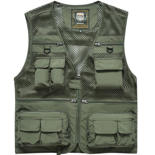Thin Vest Mens Outdoor Photography Fishing Multi-pocket Wat