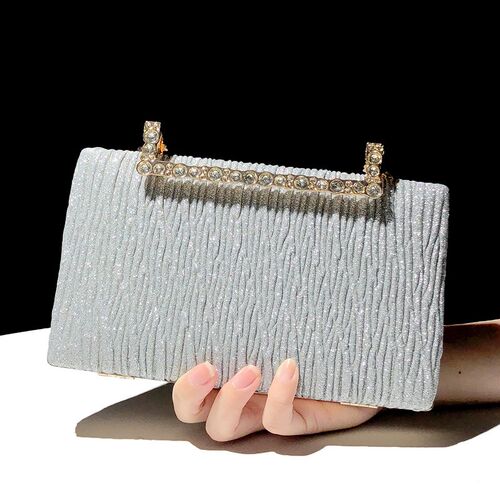 Royal Blue Bags Pleated Sling Clutch Evening Bag Female Cros