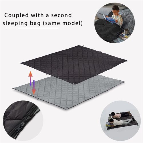 Wearable Camping Sleeping Bag Cloak Blanket Quilt Adult