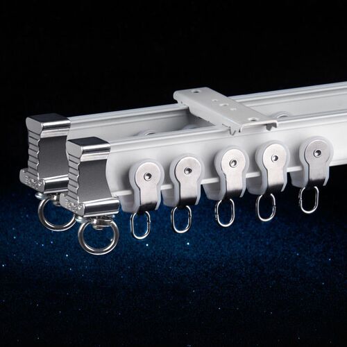 Heavy-Duty Flexible Track for Bay Window Aluminum Alloy Sile
