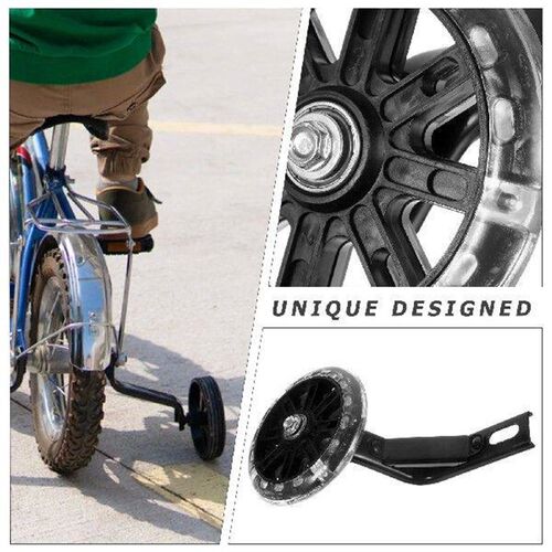2 Pcs Bicycle Stabilizers Wheels Training Flashing