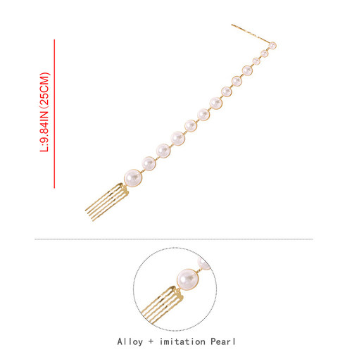 Find Me Creative Imitation Pearl Hair Chain New Fashion Hair