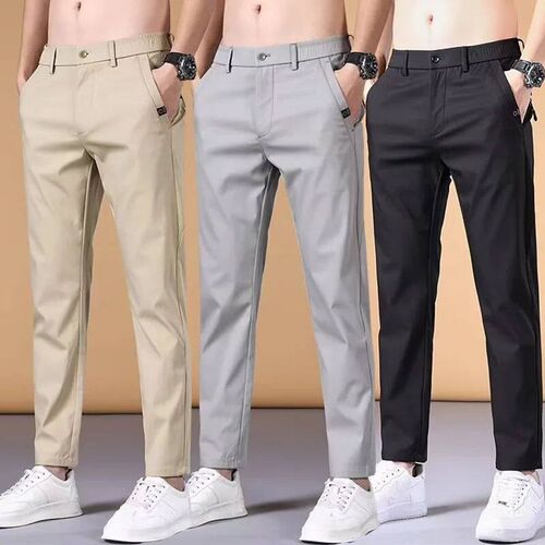 Fashion Mens Pants Summer Suit Pants Casual Korean Mens Pa