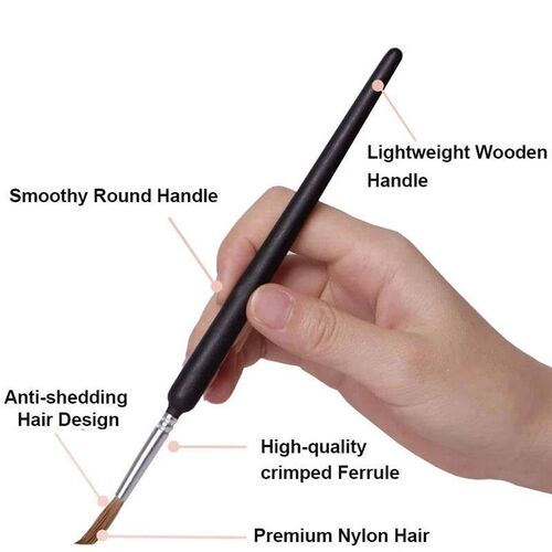 10Pcs Miniature Paint Brushes Detail Painting Brushes Set wi