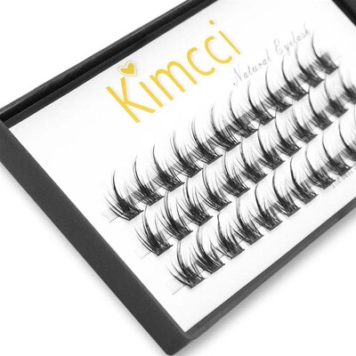 Kimcci 36 Segmented False Bundles Eyelashes Bundles Natural