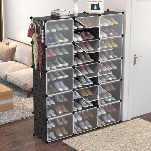Dust proof shoe rack simple combination shoe storage cabinet