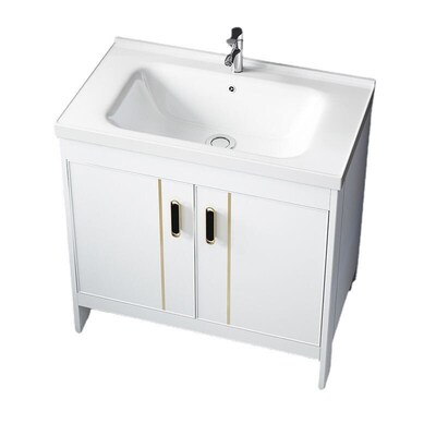 Washstand Integrated Cabinet Floor Space Aluminum Bathroom C