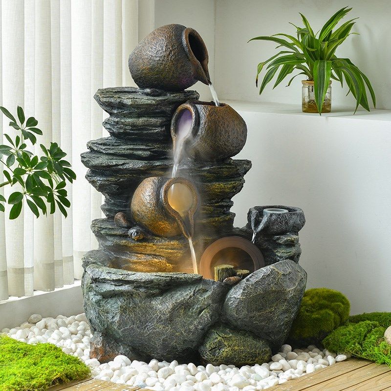 庭院鱼池假山陶罐流水摆件循环水花园喷泉造景布置室外水系景观,家居饰品,流水摆件,淘宝优惠券,粉丝福利购,淘宝优惠卷