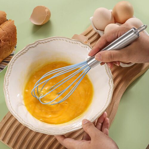 Manual Stainless Steel Handle Silicone Multi-purpose Egg Bea