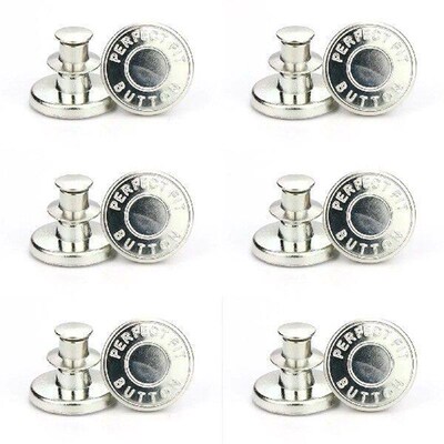 12PCS Waist Button Free Removable Universal Buttons