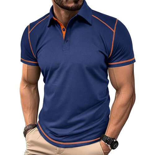 Mens Short-sleeved Shirt Mens lor Block Lapel  Suit Men