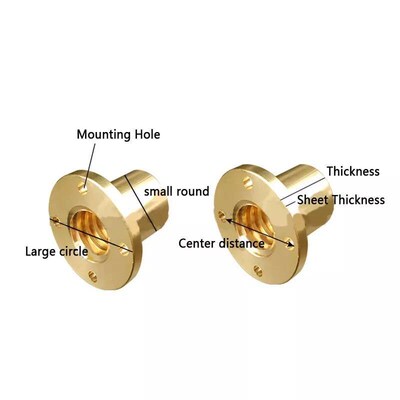 T5 T6 T8 T10 T12 T14 T20 T22 T25 Round Flange Trapezoidal Ri