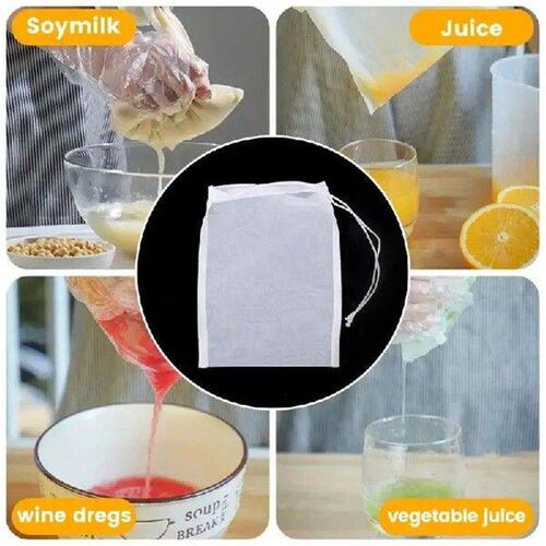 100Mesh Nylon Milk Filter Bags Reusable Soy Yogurt Tea Beer