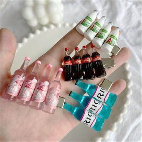 Drink bottle AD Calcium milk edge clip student bangs hairpin