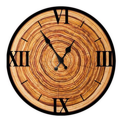 Nordic Simple Wooden Wall Clock Modern Design Living Room Ho