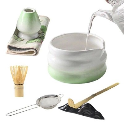 7PCS Matcha Set Japanese Tea Kit matcha making tools Whisk