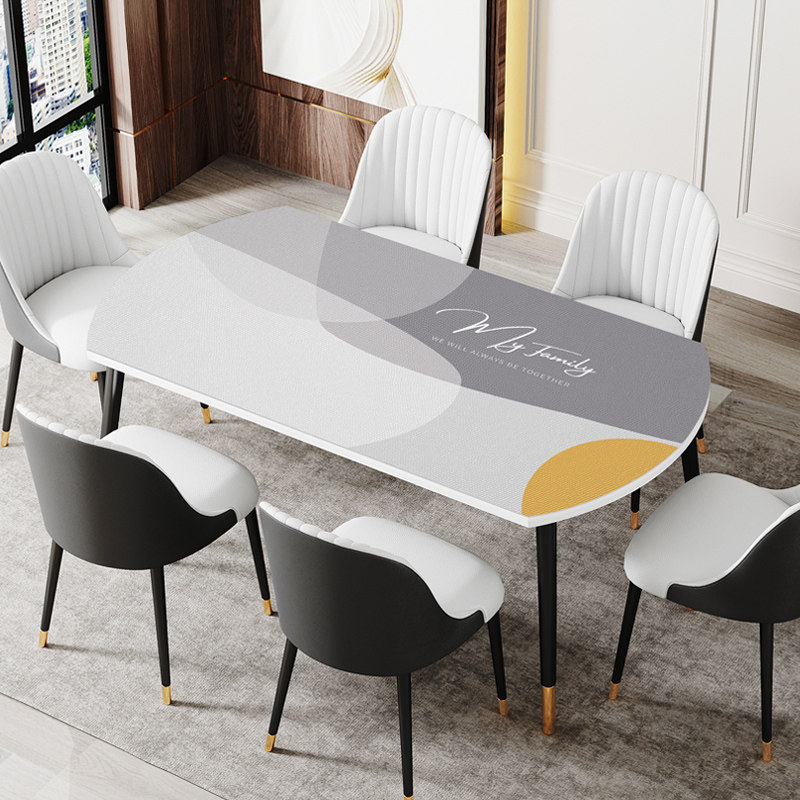 椭圆形层皮革桌布防水防油免洗PVC餐桌垫 防烫加厚可折叠圆桌垫,居家布艺,桌布,淘宝优惠券,粉丝福利购,淘宝优惠卷