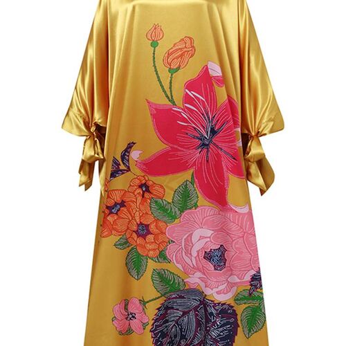 Women VONDA Summer Party Dress Vintage Floral Printed