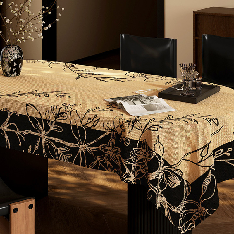法式复古餐桌桌布高级感棉麻布艺茶几布桌面垫家用桌子遮盖布台布,居家布艺,桌布,淘宝优惠券,粉丝福利购,淘宝优惠卷