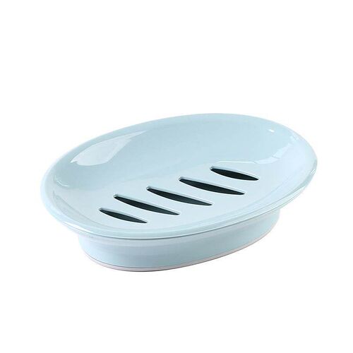 European-style oval soap dish, bathroom plastic simple doubl