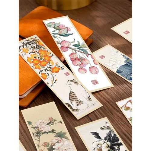 30pcs Chinese painting style bookmark Chinese ink painting R