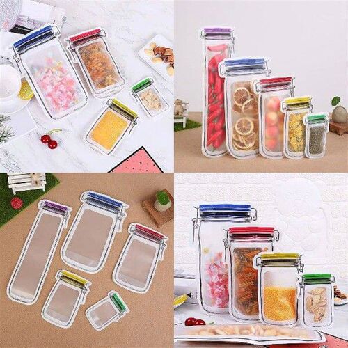 50pcs Shaped Packaging Self-sealing Bags Aluminium Foil