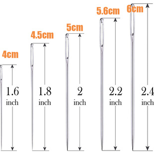25 PCS stainless steel Large Eye Stitching Needles - 5 Sizes