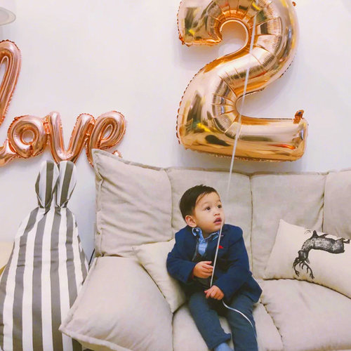 Birthday number balloon party decoration room letter set