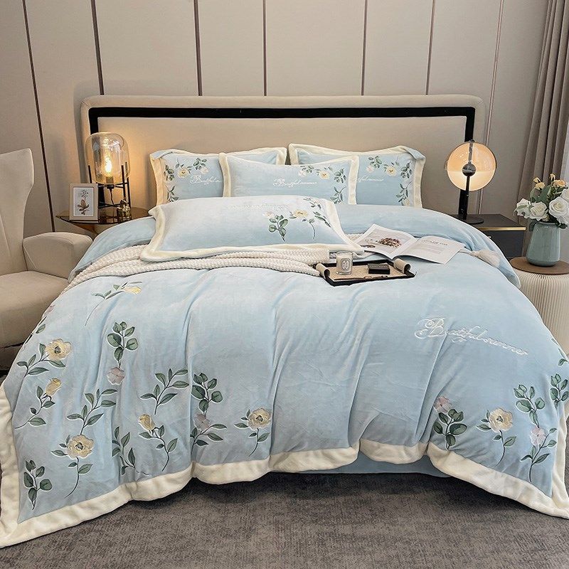 加绒加厚毛绒面床上被四件珊瑚绒法兰绒202新款冬季,床上用品,床品套件/四件套/多件套,淘宝优惠券,粉丝福利购,淘宝优惠卷